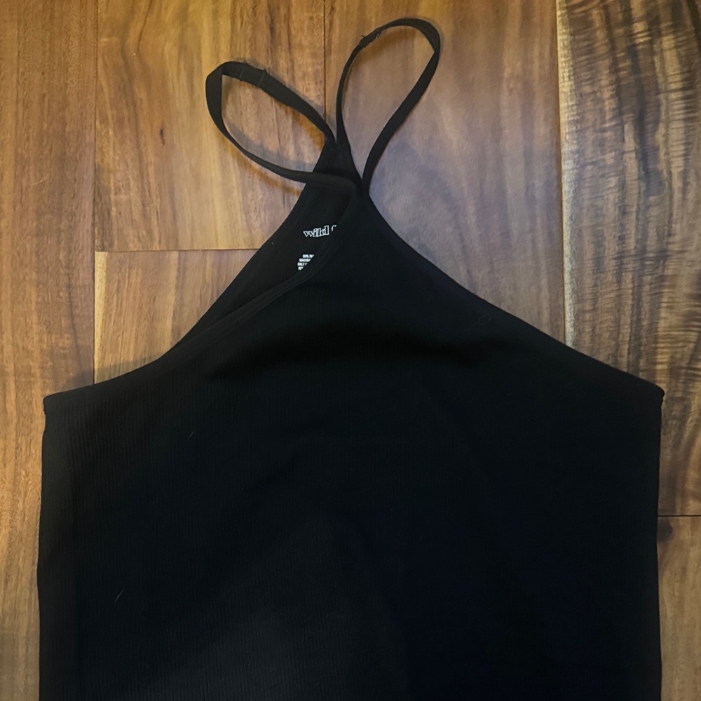 Wild FableBlack One-Shoulder Bodysuit